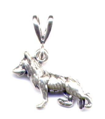 Childrens Toyshop  Sporting Goods : German Shepherd Pendant Sterling Silver Jewelry