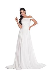 Off the Shoulder Applique Wedding Dress 