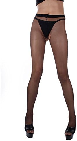 Sheer Nylon Crotchless Pantyhose