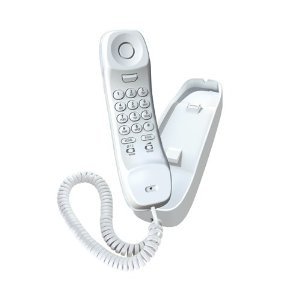 Uniden Slim1100 Slimline Corded Phone, white, one phone