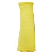 Magid KEV10 CutMaster Kevlar Machine Knit Protective Sleeves, Yellow, 10" Length (Pack of 24 each)