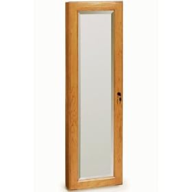 <b>Wall-mount Jewelry Cabinet 48"hx14.5"w Natural</b>