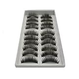 10 Pairs of Reusable Thick False Eyelashes