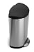 simplehuman Semi-Round Step Trash Can, Brushed Stainless Steel, 30 Liters / 8 Gallons