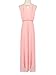 Choies Women's Chiffon Cut Away Pleated Evening Beach Maxi Dress