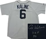 Al Kaline signed Detroit Tigers White Majestic Jersey HOF 80