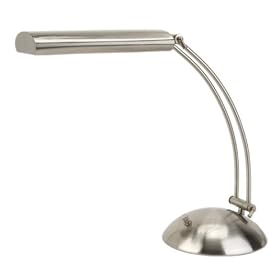 Verilux Modern Deluxe Full Spectrum Desk Lamp, Brushed Steel