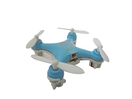 AmandaKÂ® CX-10 Mini 4CH 2.4GHz 6 Axis Gyro R/C RTF Helicopter, 29mm Diameter Micro Quad Copter (Blue)