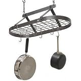 Review Enclume  / Pot Rack - Classic Oval with Grid by Enclume - DR4 (Gun Metal Gray) (32