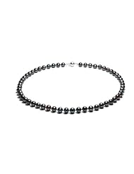 Blue Pearls - Classic Beads Necklace Black cultures - BPS 1202 O Noir