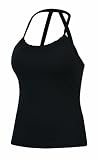 prAna Women's Quinn Top, Black, Large