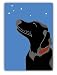Paper Russells PAPR263 Greeting Card, 5x7 Inch - Black Lab W Stars - B Day Image