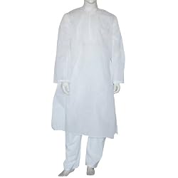 Kurta Pajamas Cotton Embroidered Mens Clothing Chest :44 (chgkp127)