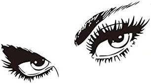 Black Sexy Eyes Sitting Room Wall Post Wall Decal Mural Living Room Decors Sticker Decors Decorative