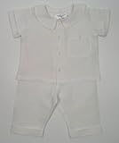 White Linen Outfit ~ 2 piece, 12 month