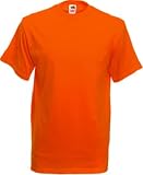 Fruit of the Loom plain t-shirt Orange XXXL (50" - 52" inch chest)