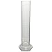 CapitolBrand Polymethylepentene Class A Plastic Graduated Cylinder with Molded Graduations