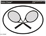 TENNIS Oval Bumper Sticker