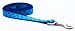 Medium Blue/Navy Polka Dot Dog Leash: 3/4 wide, 6ft length.