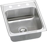 Elkay LRQ17203 Lustertone Bar Sink Satin Finish Stainless Steel 17 x 20