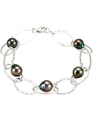 Tahitian Cultured Pearl Bracelet Sterling Silver 67881