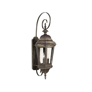 Kenroy Home 16314AP Estate 3-Light Wall Lantern, Antique Patina by Kenroy Home