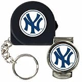 MLB New York Yankees 6' Tape Measure, Key Chain & Money Clip Set