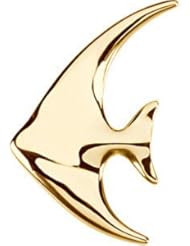 14k Yellow Gold Angelfish Brooch / Pendant