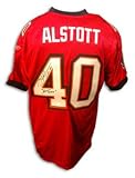 Mike Alstott Signed Tampa Bay Buccaneers Authentic Reebok Red Jersey