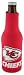 Kansas City Chiefs Neoprene Bottle Koozie | NFL Bottle Suit with Zipper - Set of 2