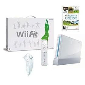 Nintendo Wii Bundle with Wii Fit Hardware & Bag