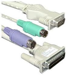 Rose Electronics CAB-CX0606CA100 ULTRACABLES FOR ROSE KVM SWITCHES100 FT, DB25M TO VGA HD15M / PS2 MD6M KBD-MS /