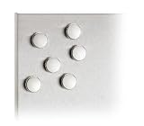 Blomus 66739 Set Of 6 Magnets, Stainless Steel O 2 Cm