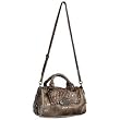 Women's Carly Stone Synthetic Leather Satchel: Stone Satchel
