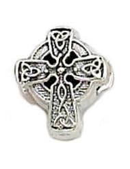 Sterling silver Celtic Cross Faith Religion zable bead BZ1490