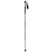 AGPtek Black Trekking Hiking Stick Pole alpenstock Adjustable telescoping Anti Shock Nordic Walking mountaineering (7075 Aluminum Cork grip Ergonomic)