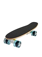 Ridge Skateboards Monopatín Original 22" Mini Cruiser Negro / Azul Claro