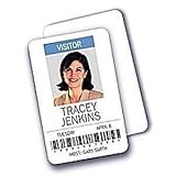 Avery 2943 Photo id badge inserts, business card size, 2-sided, 3-1/2x2-1/4, 500 inserts/bx