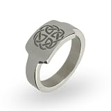 Stainless Steel Celtic Knotwork ID Ring