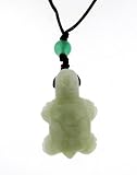 Jade Turtle Pendant - Adjustable Cord.
