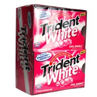 Trident White Cool Bubble Gum, 12 Pieces  Pack, 12 Ea by CADBURY ADAMS.