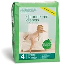 Seventh Generation Jumbo Pack Diapers - Case of 4 Size 4 22-37 lbs