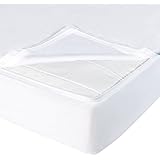 QuickZip Easy Change Zipper Crib Sheet, 1 Zip-On Sheet + 1 Drop-in Base - 100% Cotton, White