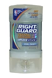 Right Guard Total Defense 5 Clear Stick Antiperspirant & Deodorant, Cool Peak, 2 oz.
