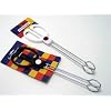 K�chen- und Grillzange, 30cm, Metall mit schwarzem Kunststoffgriff