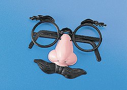 Plastic Nose Eyebrows And (4 dz)