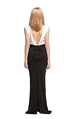 Sleeveless Cotton  Open-Back Floor Length Maxi Dress  With a Bow(s)