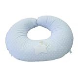 Tuc Tuc Light Blue Infant Support Breast Feeding Pillow. Moons and Stars Collection.