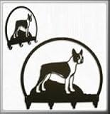 Boston Terrier 4 Hook Holder