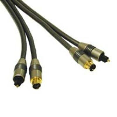 Cables To Go - 27648 - 2M Velocity S-Video/Toslink Optical Audio Cable
